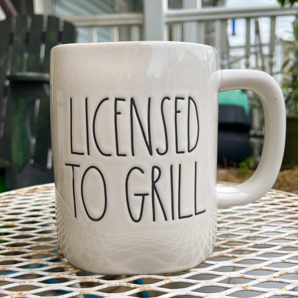 Rae Dunn LICENSED TO GRILL Mug